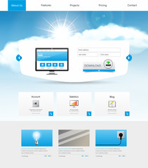 Website Design Template Vector Eps 10