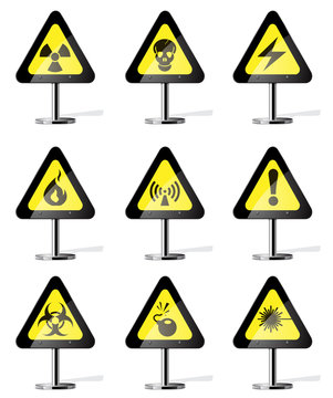 Hazard Sign Icons