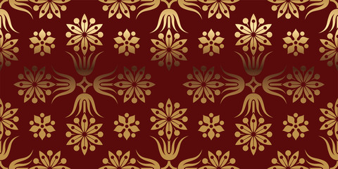 Vector card with gold pattern. Perfect for greetings, invitations and announcements.