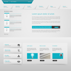 Website Design Template Vector Eps 10