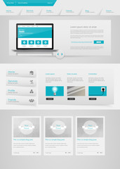 Website Design Template Vector Eps 10