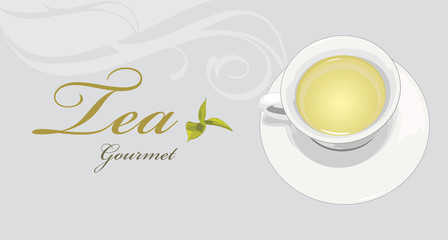Tea gourmet. Label for design