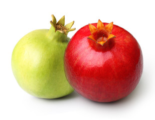 Pomegranate isolated