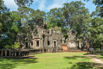 general sight of the temple of chau say tevoda in siam reap, cambodia
