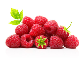 Red berry raspberry isolated