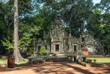 general sight of the temple of chau say tevoda in siam reap, cambodia