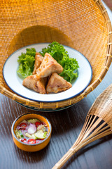 Thai foods entree.