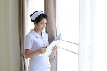 Asian female nurse portrait
