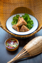 Thai foods entree.