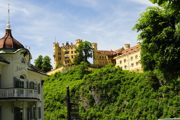 Obraz premium View on the beautiful castle in Bayern, Germany 