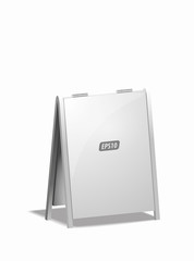 isolated advertising board for the street - vector illustration