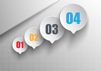 Business infographics - abstract circles with the growth of your data indicators.