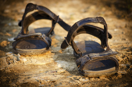 Pair Of Old Sandals