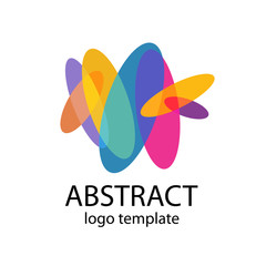 Obraz premium Abstract colorful shapes logo template