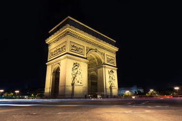 Naklejka na ściany i meble Arc de Triomphe Paris city - Arch of Triumph