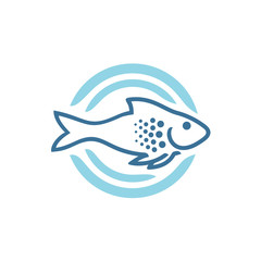 Fish logo template
