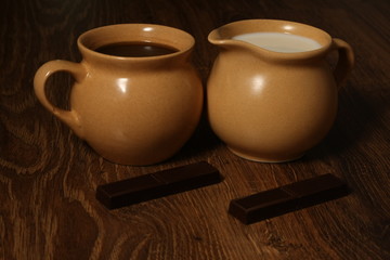 Chocolate and coffee