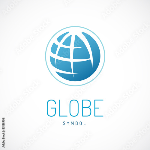 "Earth logo template. Globe sign." Stockfotos und lizenzfreie Vektoren auf Fotolia.com - Bild