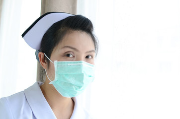 Fototapeta na wymiar asian female nurse portrait