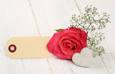 Herz mit Rose