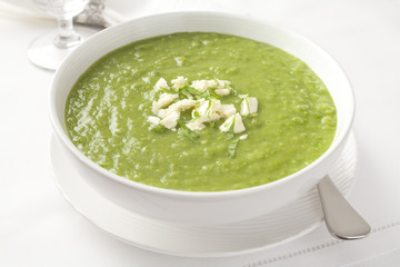 Fresh Green Pea Soup