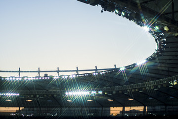 Naklejka premium light of stadium
