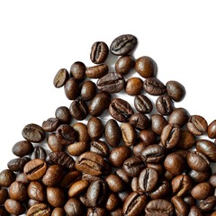 coffee beans on a white background