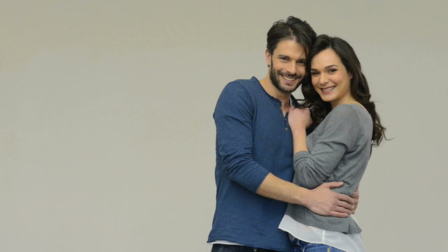 Happy couple embracing