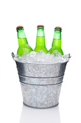 Lemon Lime Soda Bottles in Bucket