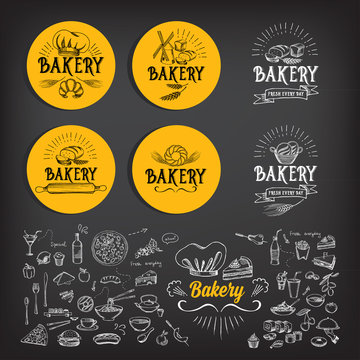 Bakery icon design. Menu badge vintage.