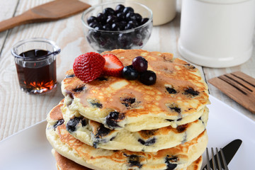Blueberry Pancake Closeup