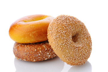 Three Assorted Bagels