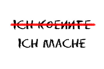 ich mache Schriftzug mit weißen Hintergrund