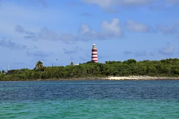 Foto op Plexiglas Hope Town Lighthouse on Great Abaco Island, Bahamas © Thomas Barrat