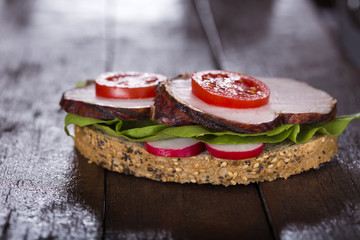 Sandwich with ham