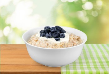Cereal, isolated, dish.