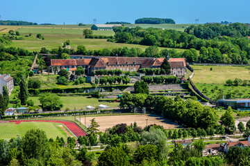 View of Provins medieval city from Cesar tower.