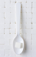White Spoon and Sugar Cube