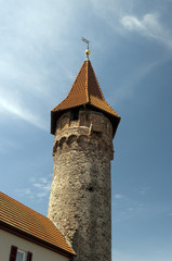 Obraz premium ancient tower in Ladenburg. Germany