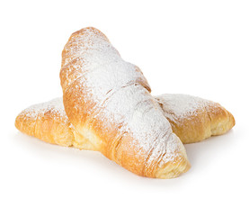 Croissants isolated on white