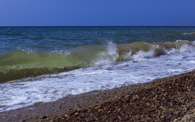 Sea waves. Balck Sea, Crimea, Ukraine June 2015