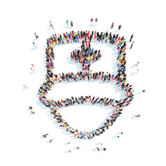 people in the shape of health worker.