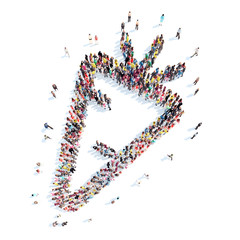 people in the shape of carrots.