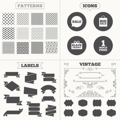 Sale speech bubble icon. Black friday symbol