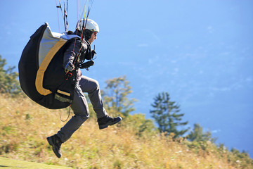 Obraz premium Paraglider launching