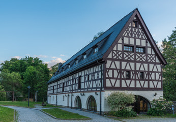 Fototapeta na wymiar Altes Fachwerkhaus in Weischlitz/Vogtland