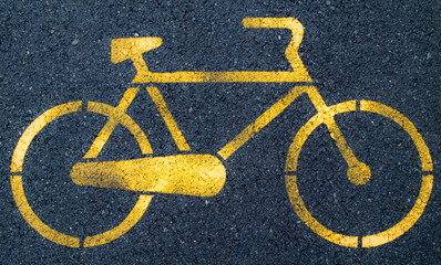Naklejka premium Cycle lane