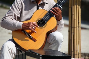 Guitariste dans la rue