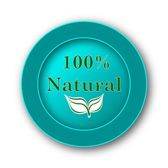 100 percent natural icon