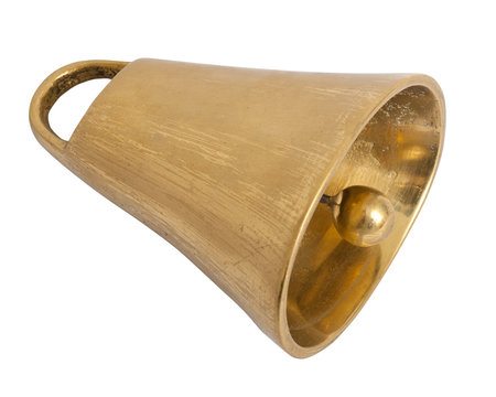 cowbell on white background